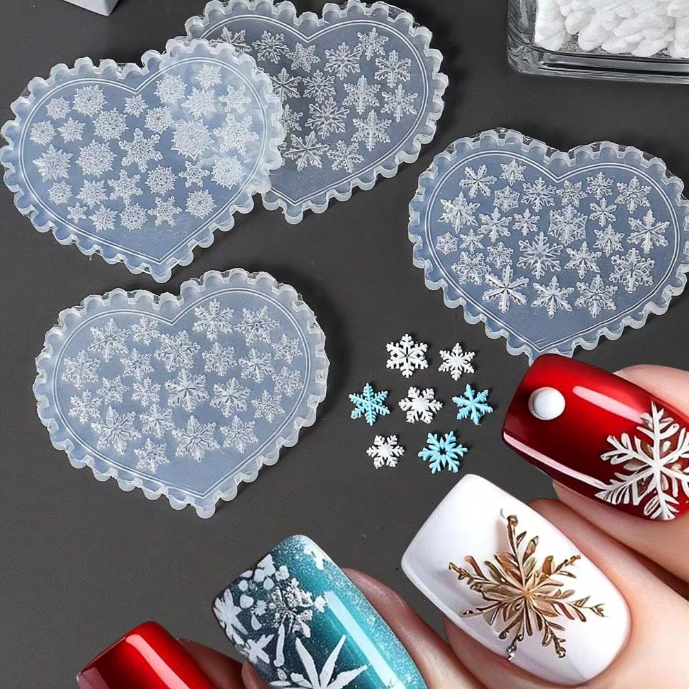 Moule à ongles en silicone pour manucure bricolage