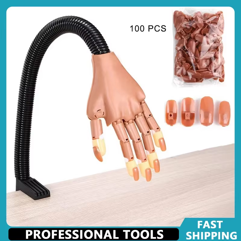 Main d'entraînement pour la pratique du nail art de qualité professionnelle pour la formation des techniciennes en