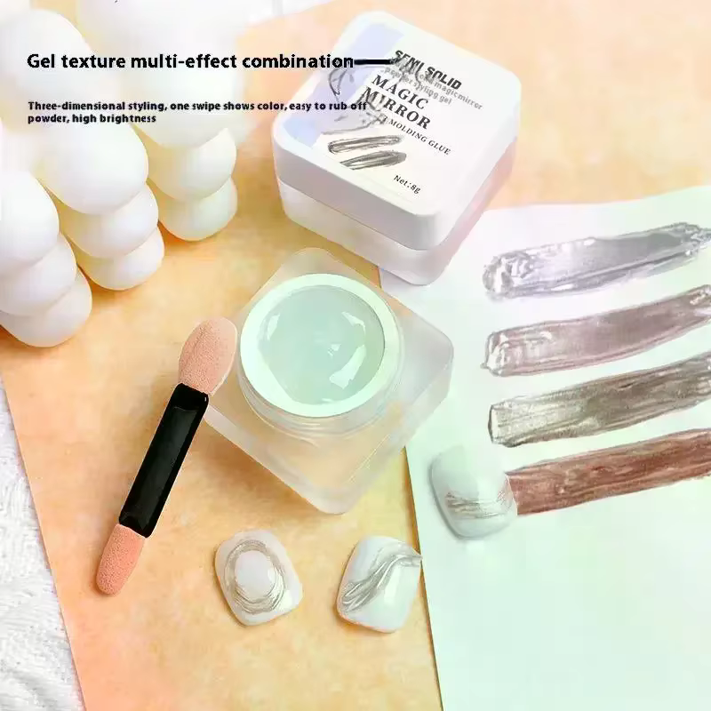 Miroir magique ongles modélisation Gel semi-solide UV LED 3D modélisation sculpture colle Durable manucure Art Salon de manucure outils de décoration