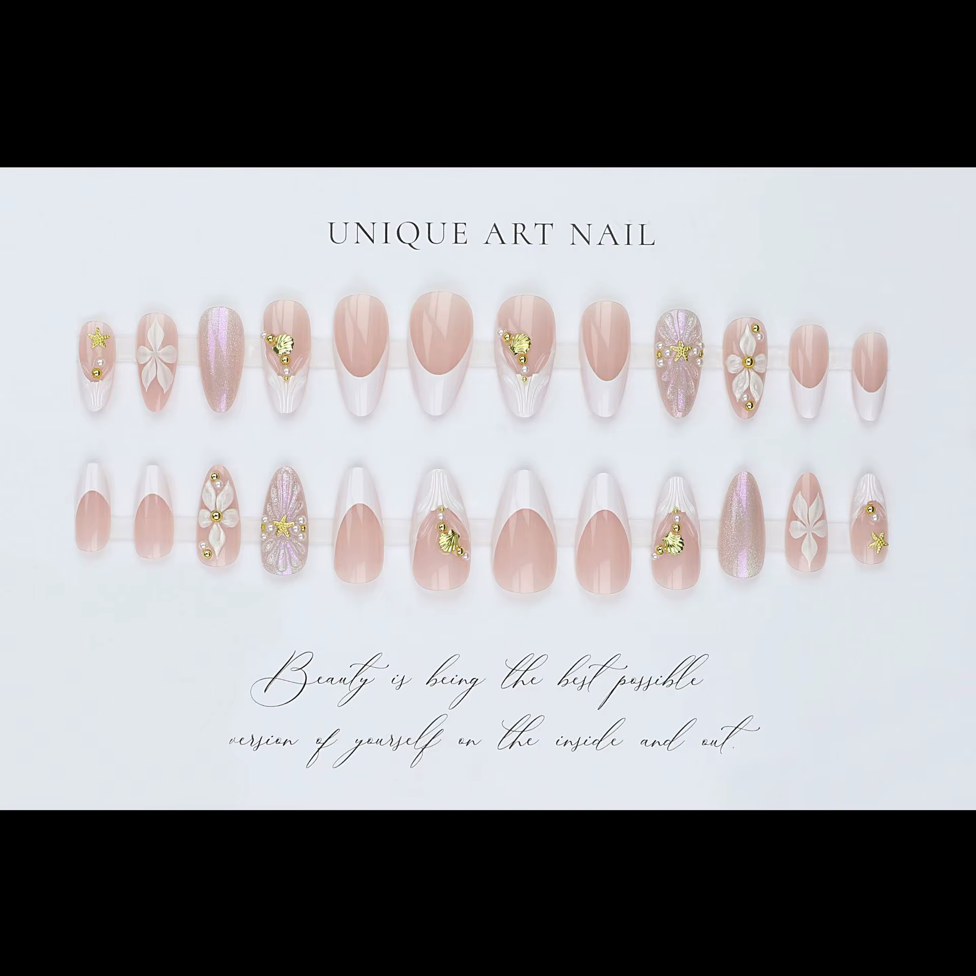 Faux ongles 3D pour femmes et filles