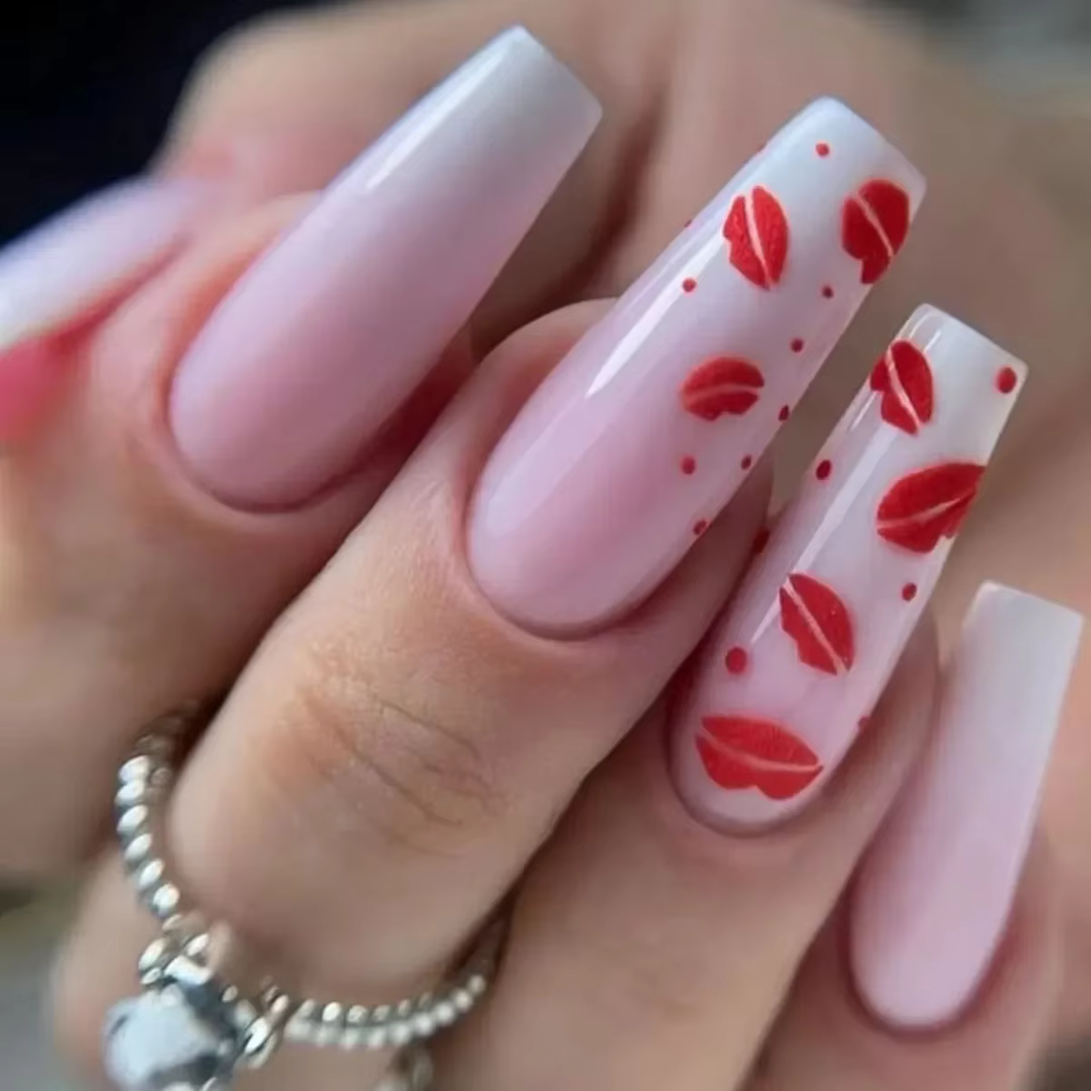 Faux Lèvres Rouges Sexy pour Mariage Romantique