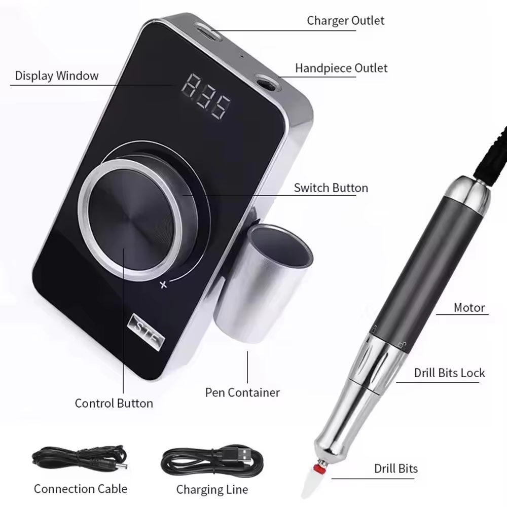 Machine de manucure Rechargeable longue durée