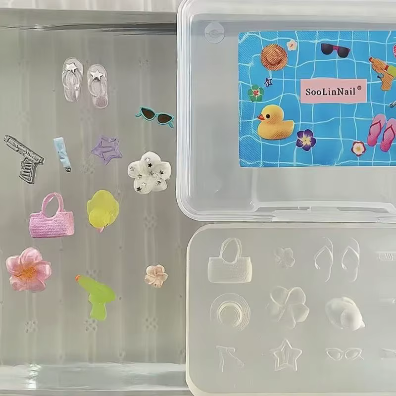 Modèle de manucure Transparent pratique pour bricolage 3D