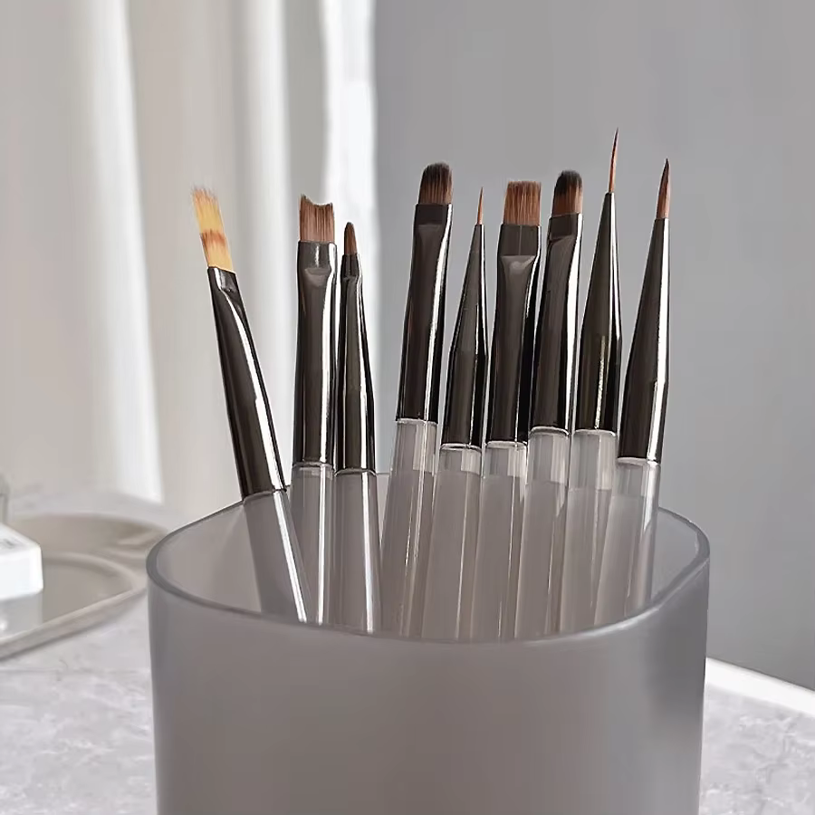 Ensemble de brosses à ongles en acrylique pour Gel UV