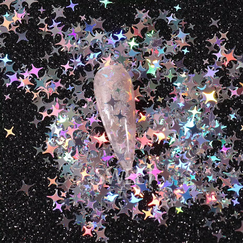 Paillettes holographiques pour ongles