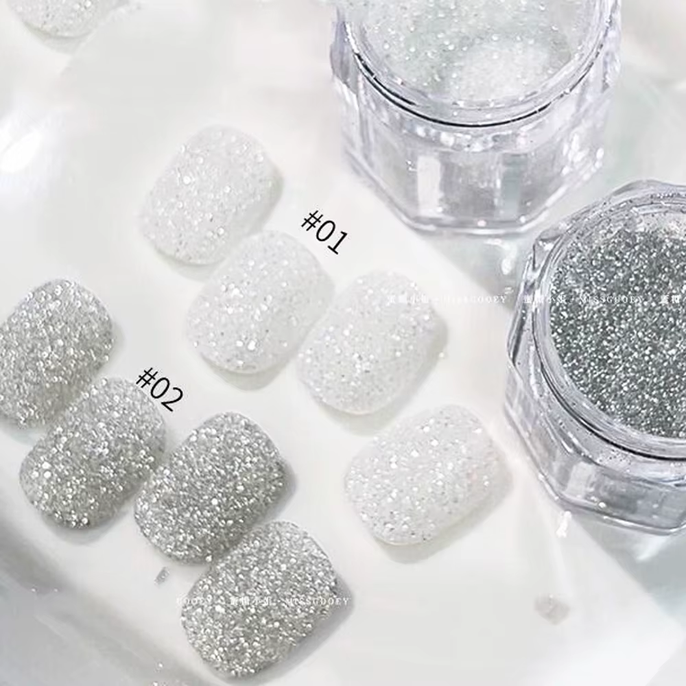 Poudre à paillettes pour ongles