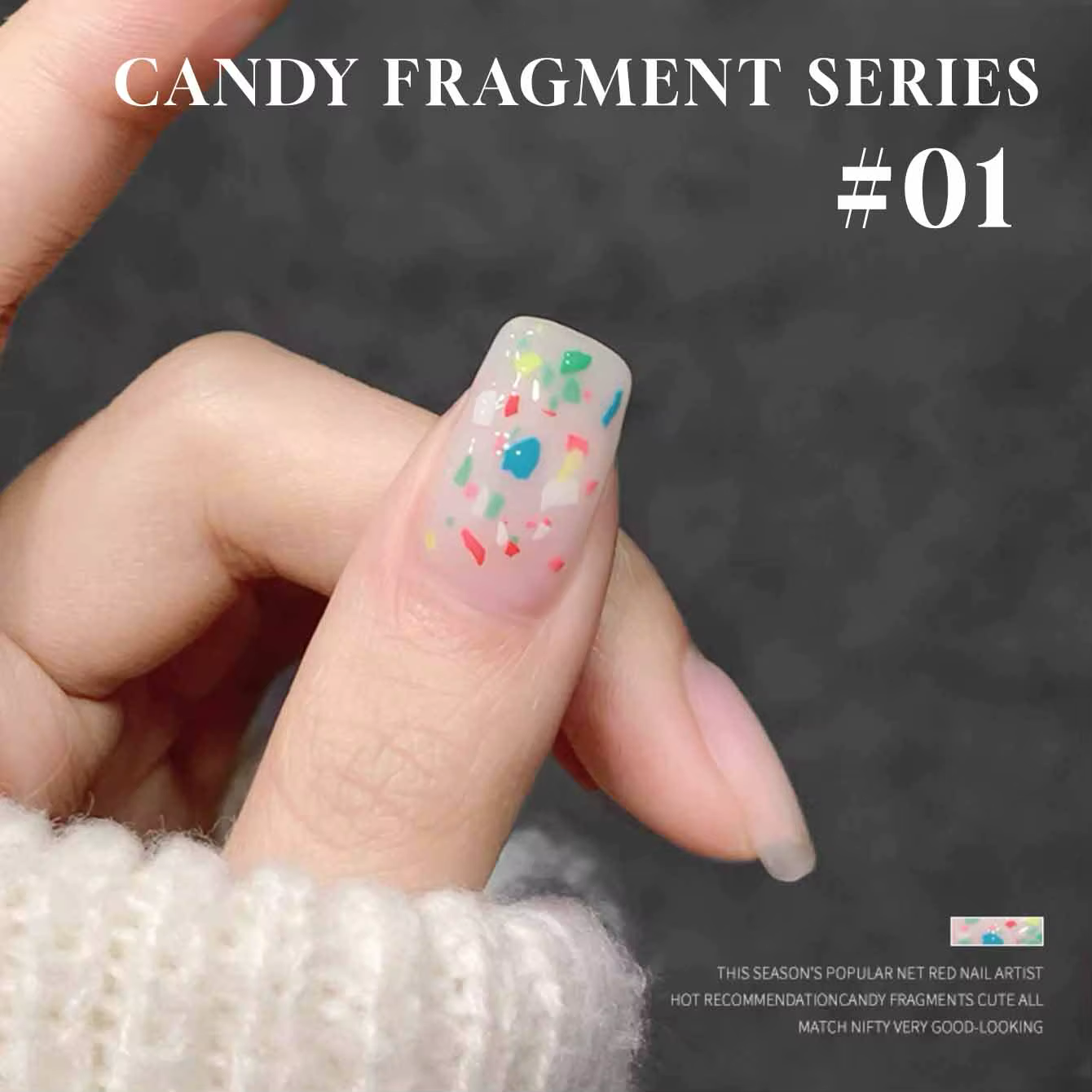 MIANEL 1-6 pièces 12ML été Style japonais bonbons Fragments Gel vernis à ongles