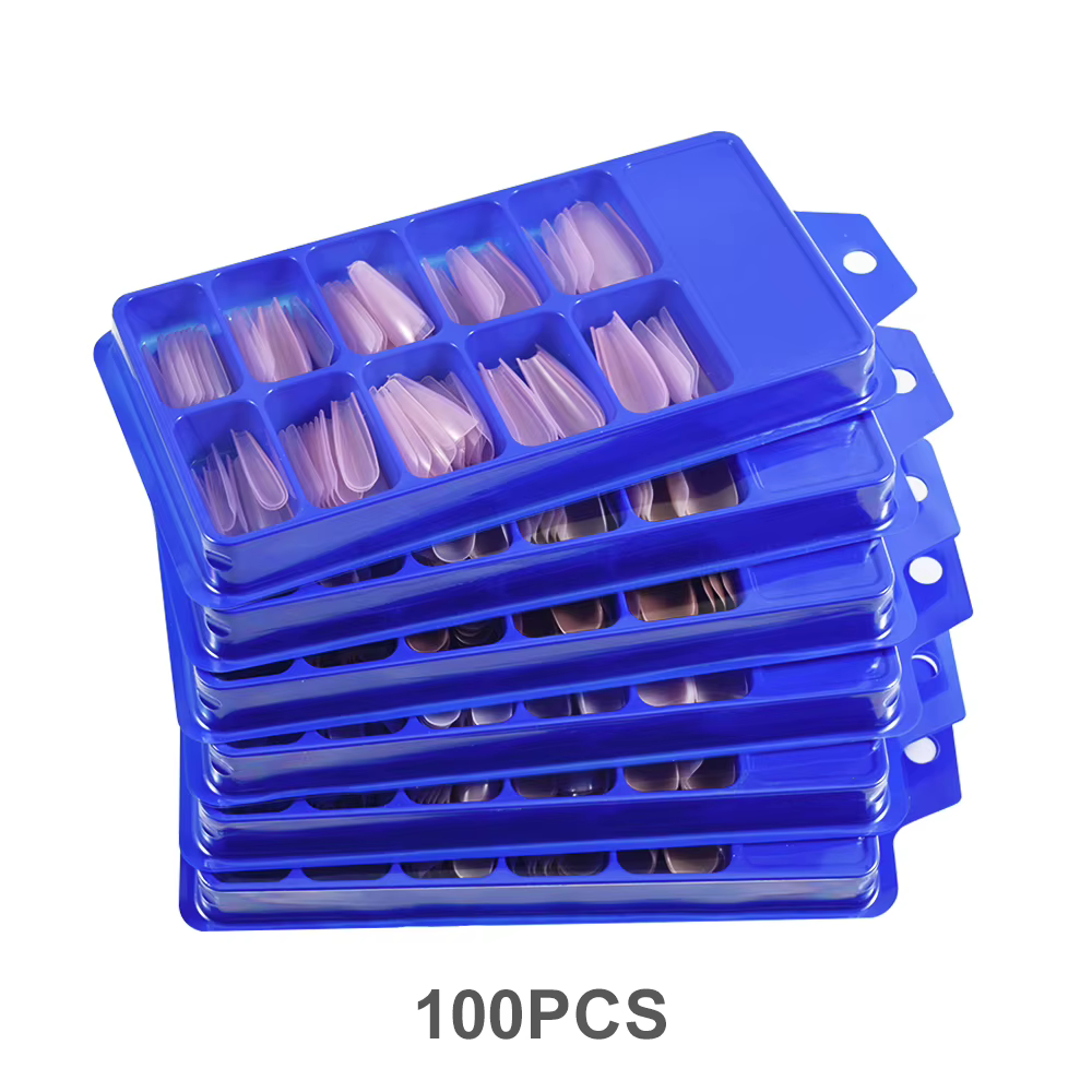 100 faux ongles cercueil à couverture complète