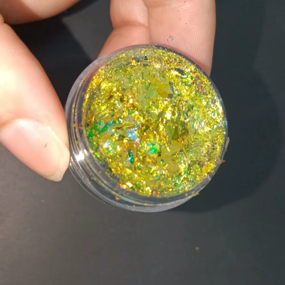 Poudre à ongles holographique