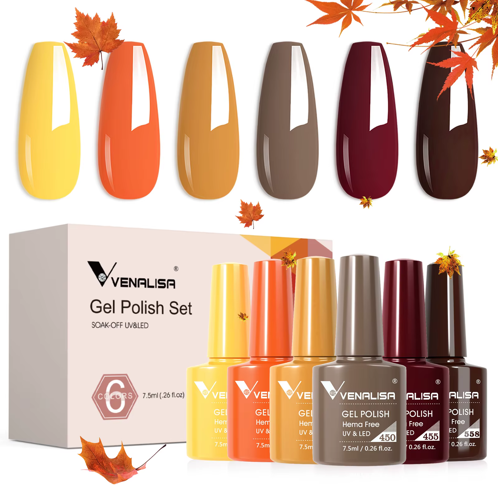 Venalisa vernis à ongles Gel couleur d'automne TPO gratuit saison