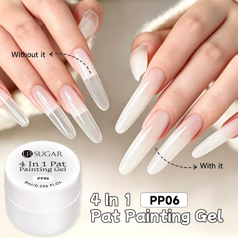 UR SUGAR 8ml Gel de Peinture Ombré Blanc pour Ongles