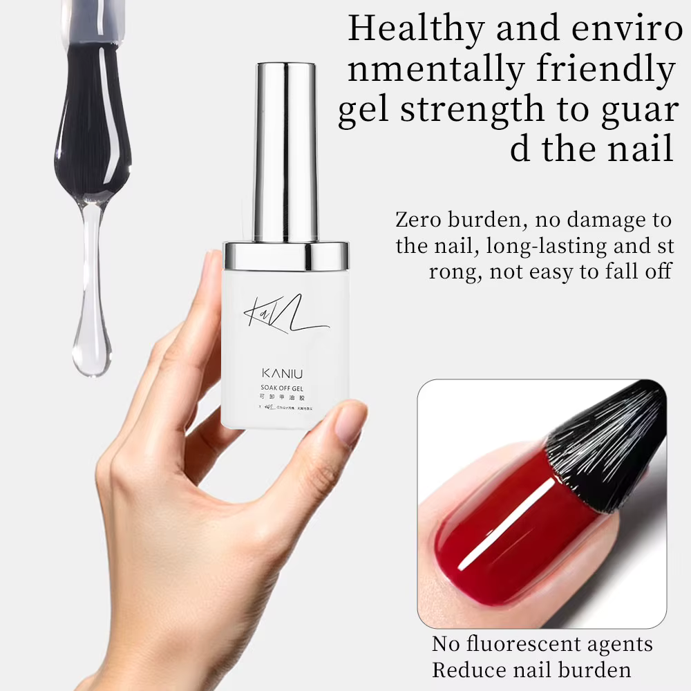 Kaniu 12 ml manteau de gel brillant clair sans essuyage longue durée Premium indispensable pour les amateurs d'ongles novices présentant pour le soin des ongles en gel