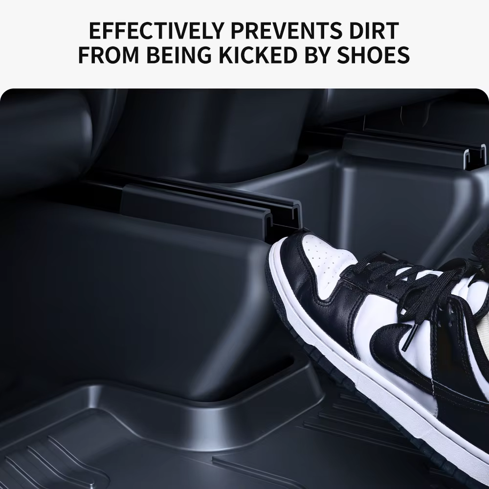 YZ Pour Tesla Model Y/YL2026 – Protection d'angle sous le siège en TPE, protège-rails de glissière de siège, housse anti-coup de pied, accessoires décoratifs floqués