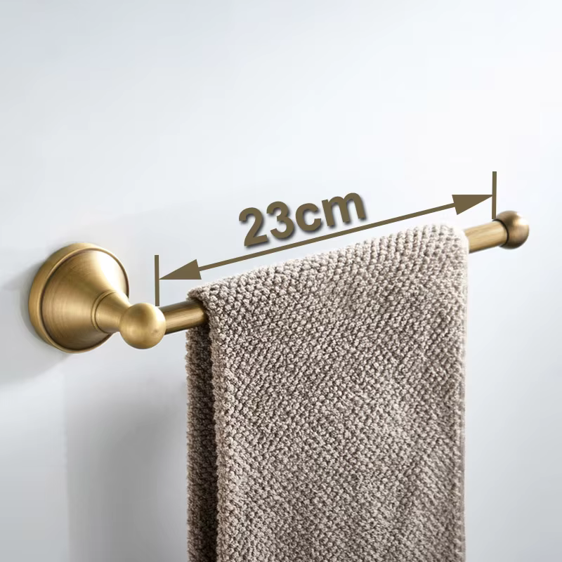 Ensemble d'accessoires de salle de bain de luxe en laiton massif: porte-serviettes, porte-papier, porte-serviettes, crochet pour peignoir, ensemble de salle de bain moderne complet