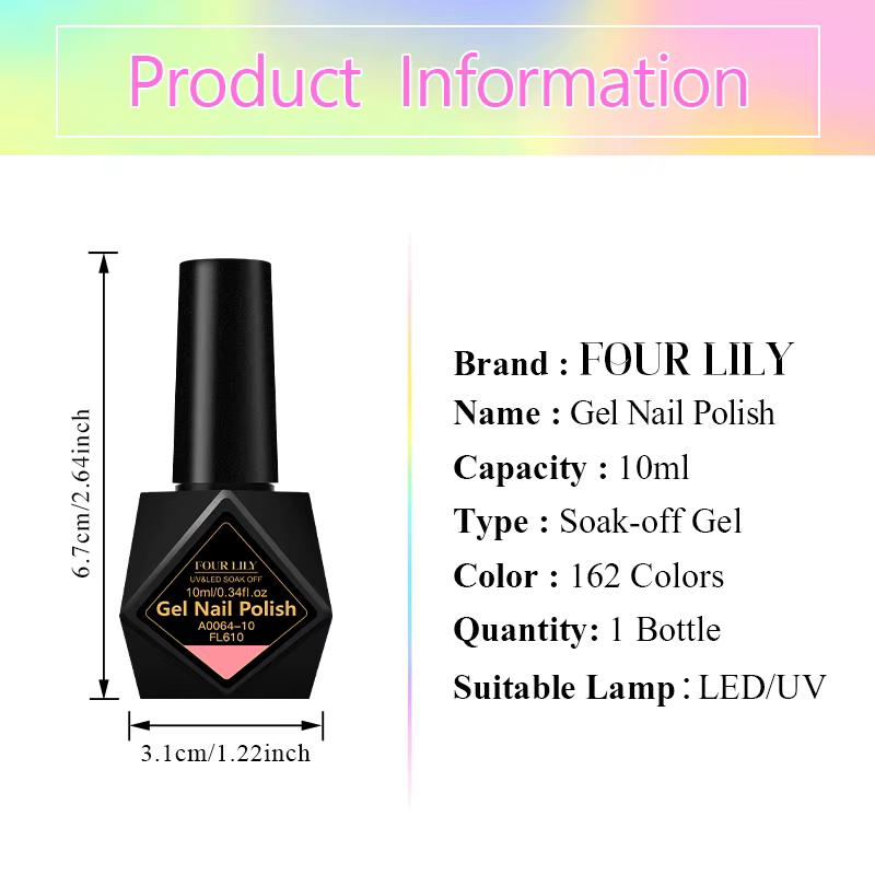FOUR LILY – vernis à ongles Gel 10ml