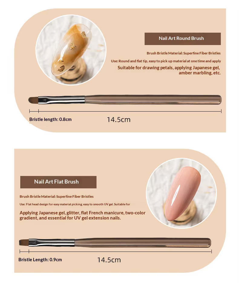 Ensemble de pinceaux pour nail art de style japonais
