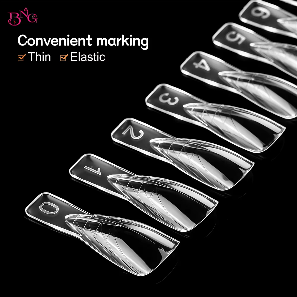 BNG 150 pièces Moules à ongles doubles en polygel pour extension