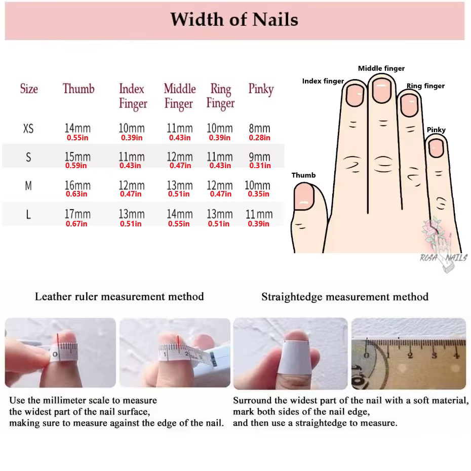 Faux ongles longs carrés faits à la main