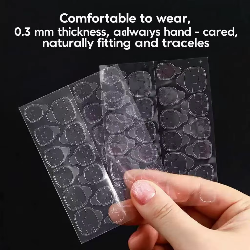 600 pièces Double face colle autocollant pour ongles onglets adhésifs imperméable respirant faux