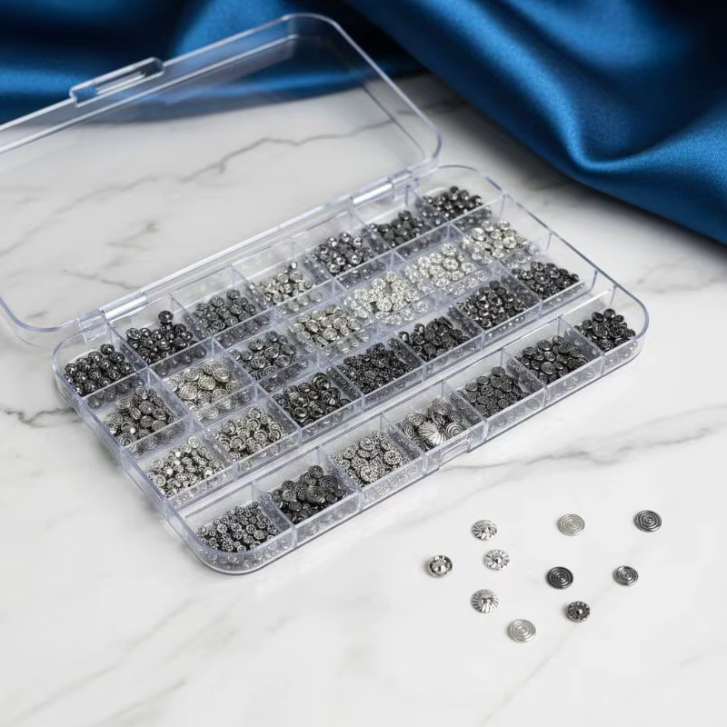 12 grilles de breloques métalliques pour nail art