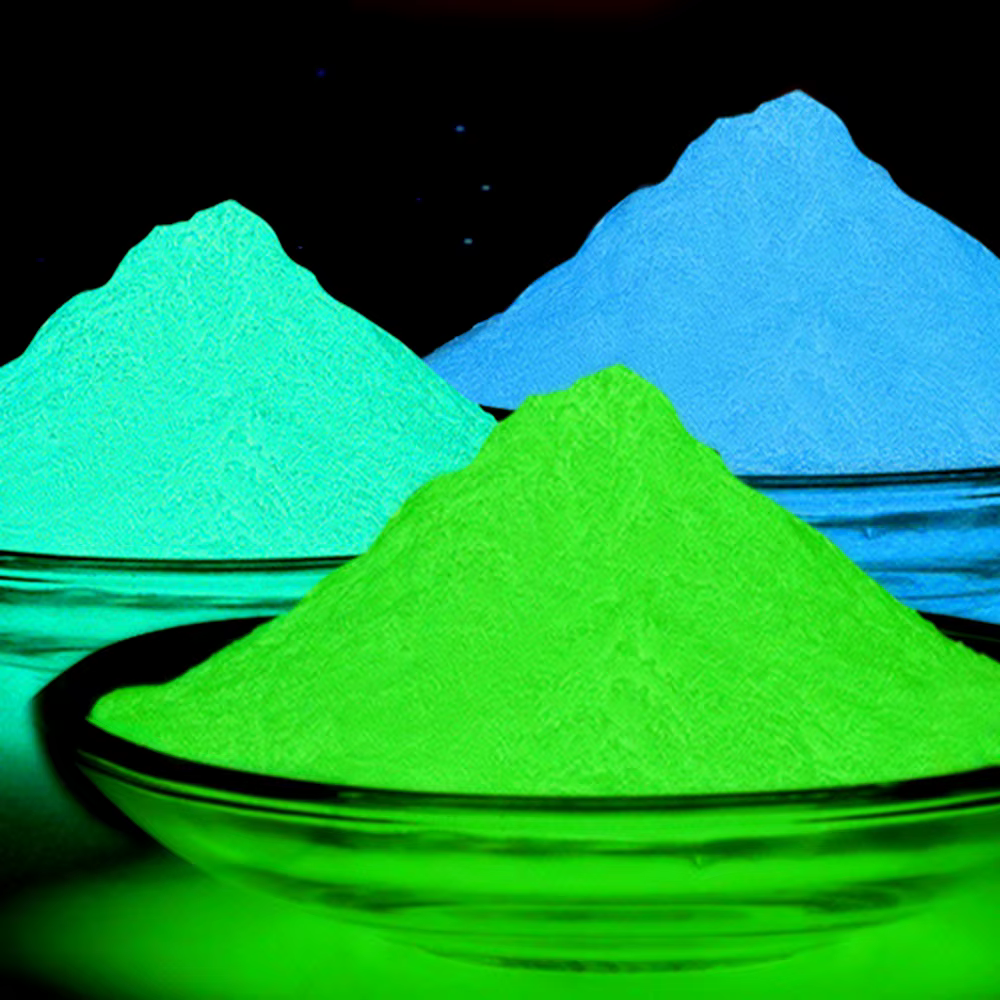 Poudre de phosphore lumineuse pour ongles