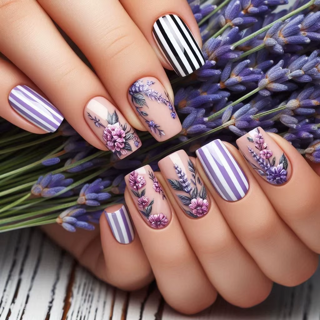 Faux ongles moyens pour femmes et filles
