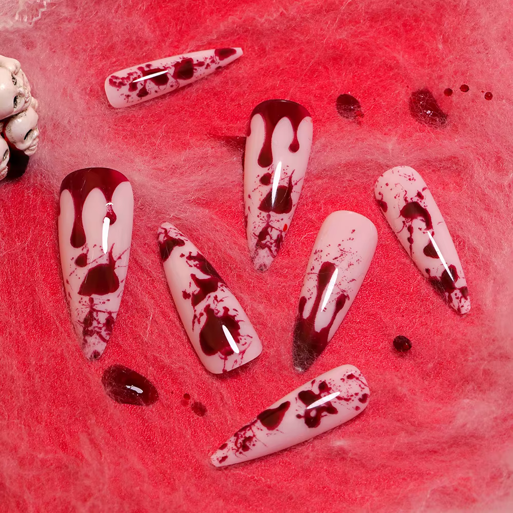 Faux ongles européens pour Halloween