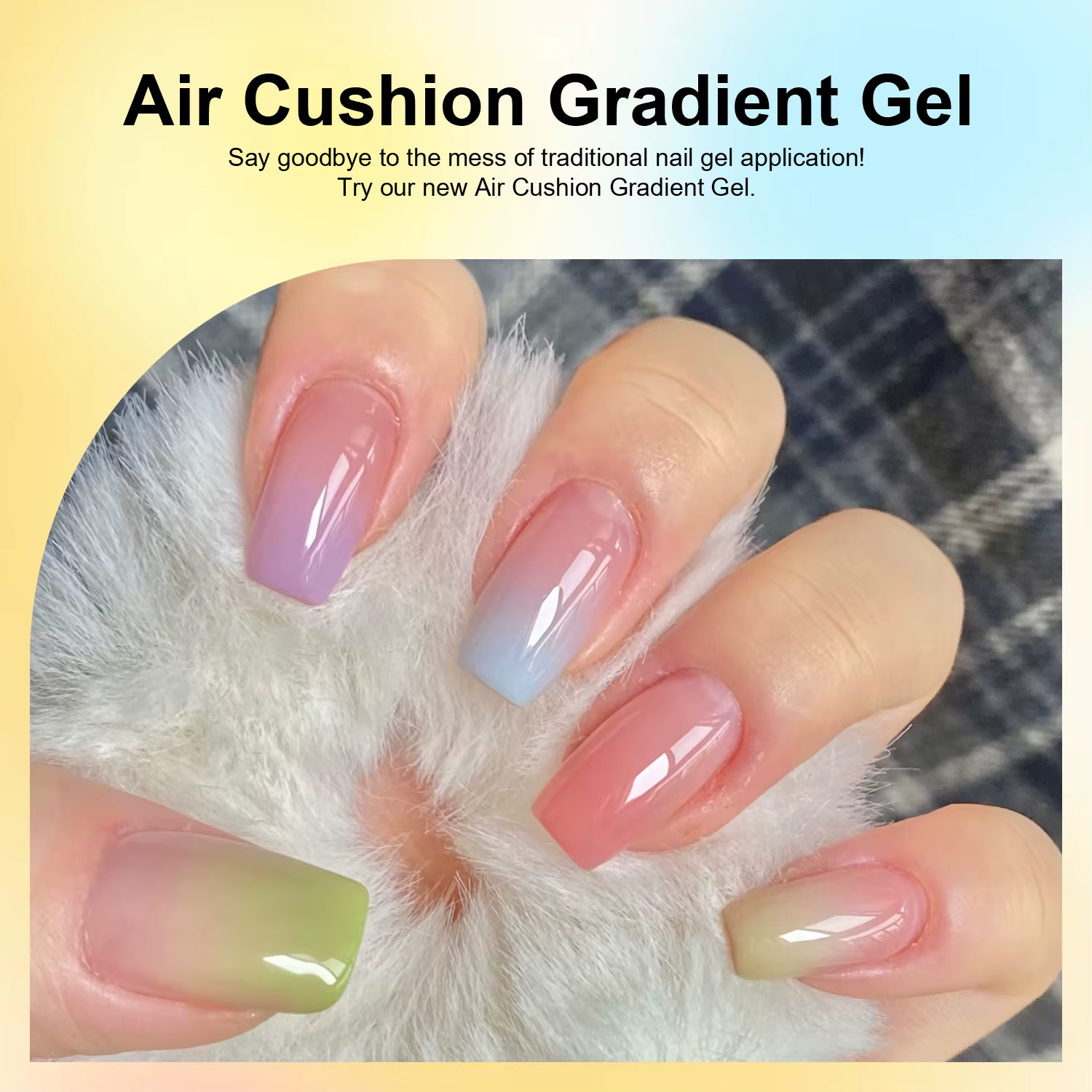 LIMEGIRL Gel de Peinture Dégradé 6 Couleurs pour Nail Art