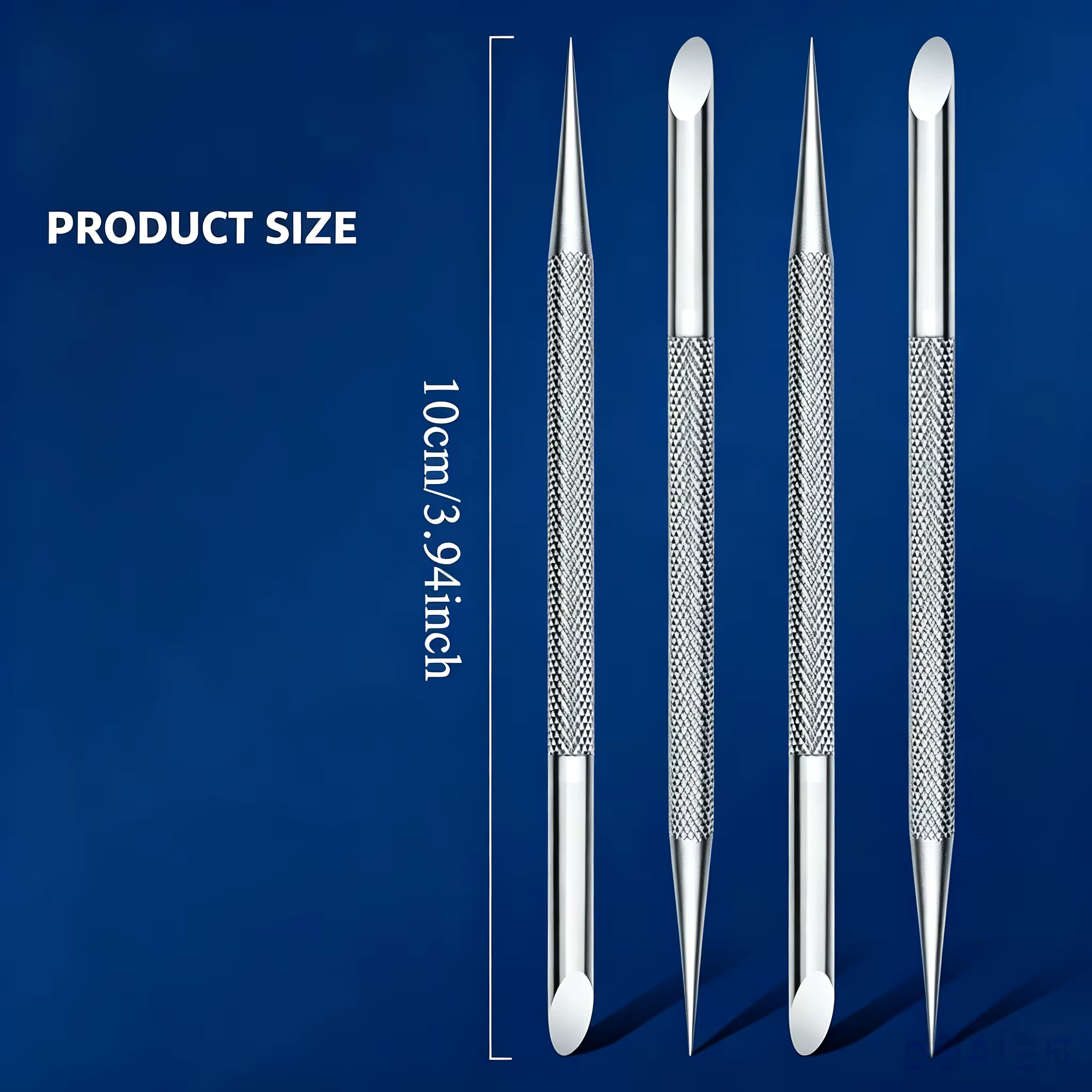 Outil en acier inoxydable durable pour le nail art