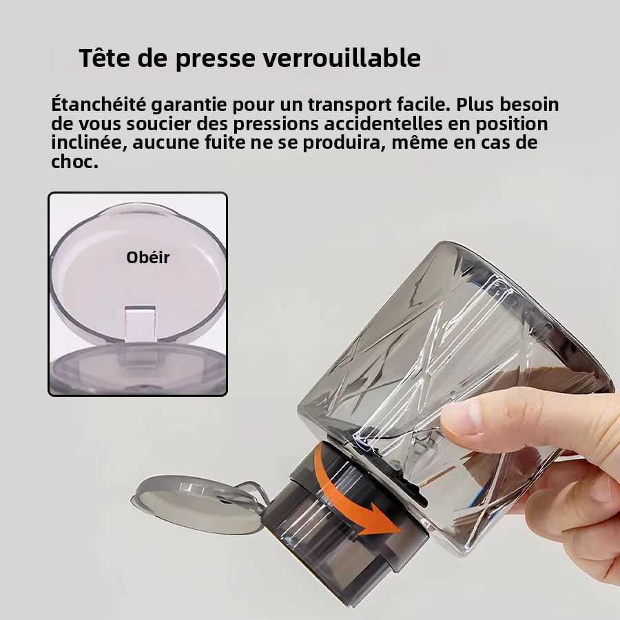 Distributeur de pompe vide verrouillable rechargeable