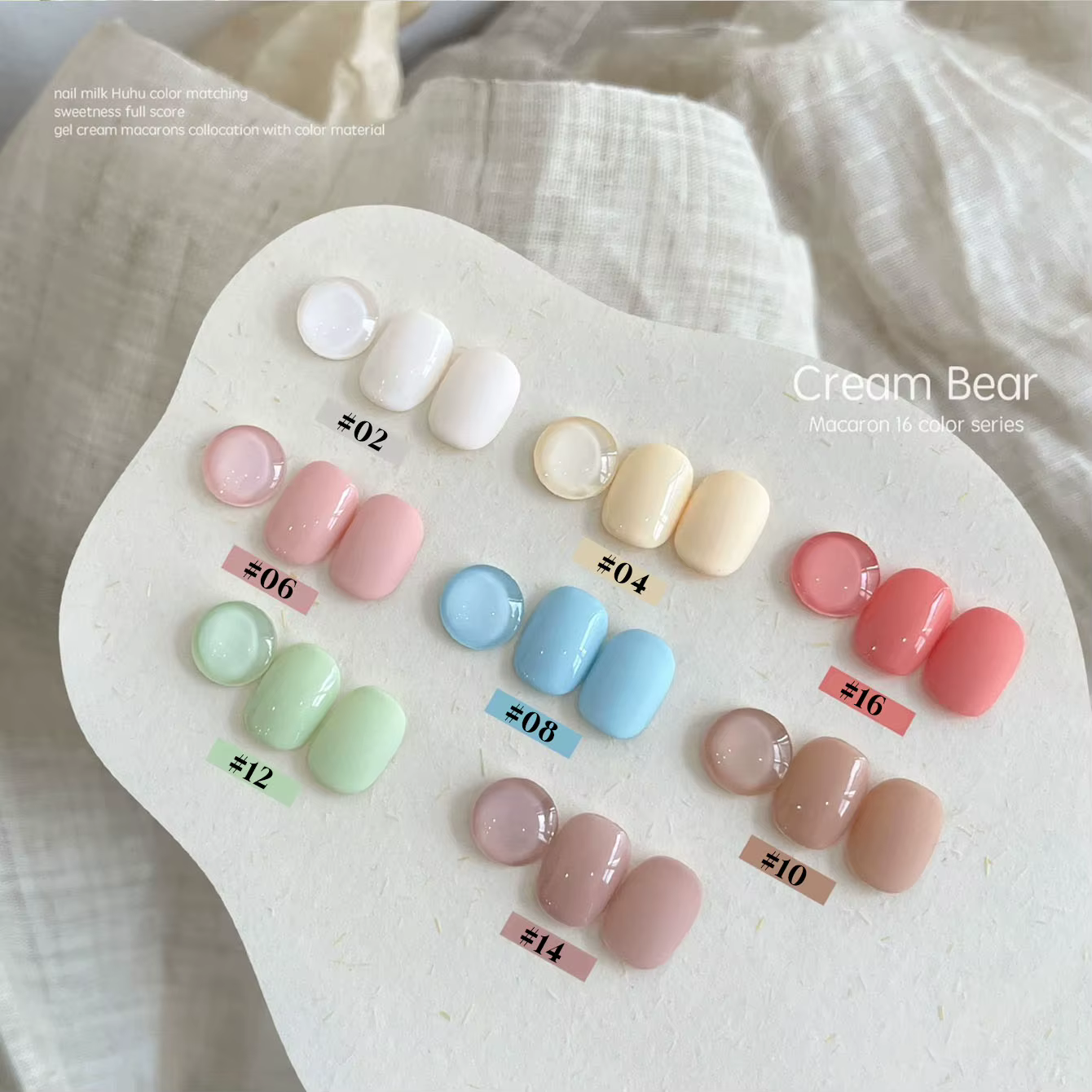 MIANEL 12ML 1PCS Vernis à ongles gel crème motif ours mignon pour l'été
