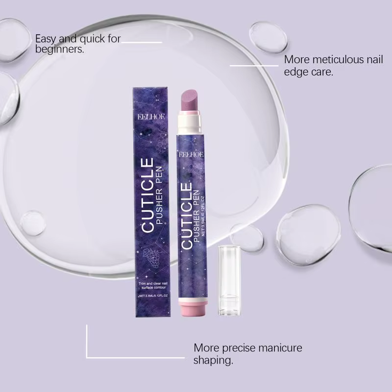 Stylo pour manucure et pédicure, outil doux pour les cuticules et la nutrition des ongles, pour les soins des mains et des pieds