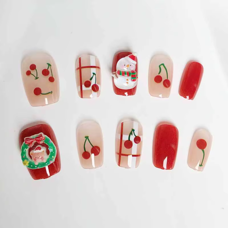 10 pièces dames mignon 3D arbre de noël père