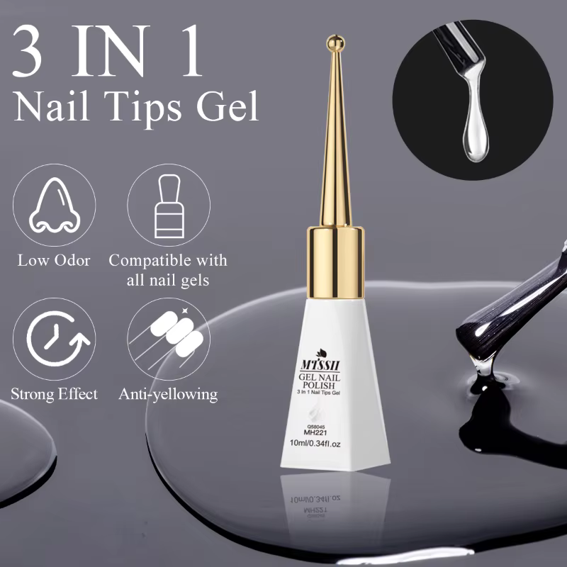 MTSSII 10ml Gel 3-en-1 pour extensions d'ongles