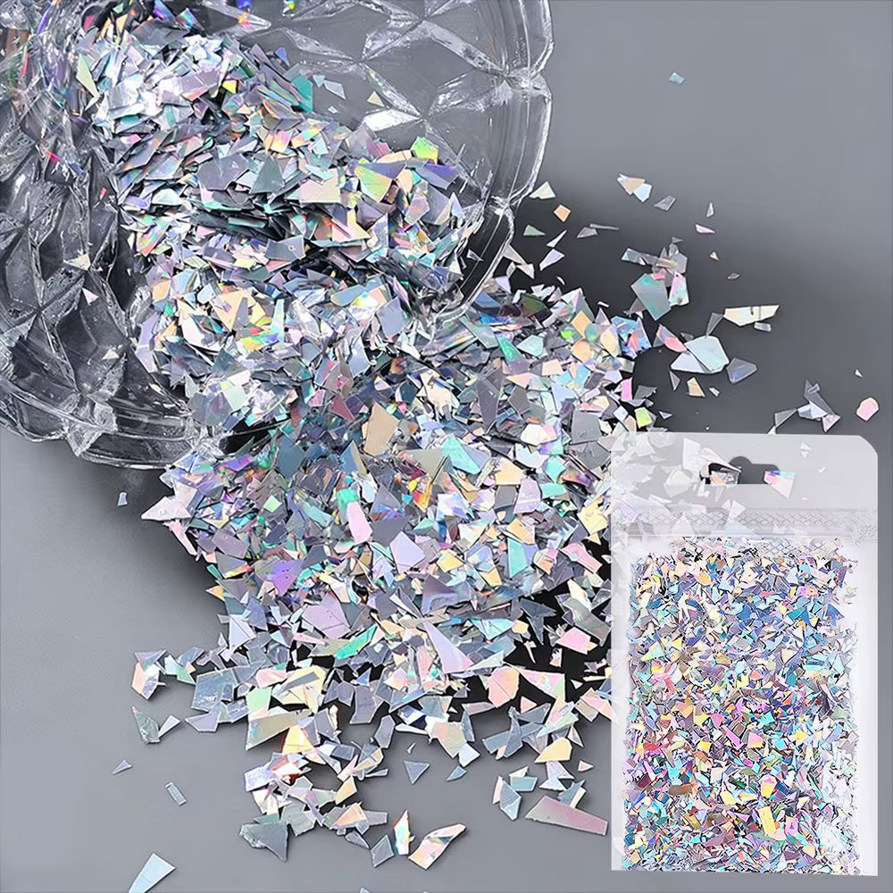 Paillettes laser super brillantes pour ongles