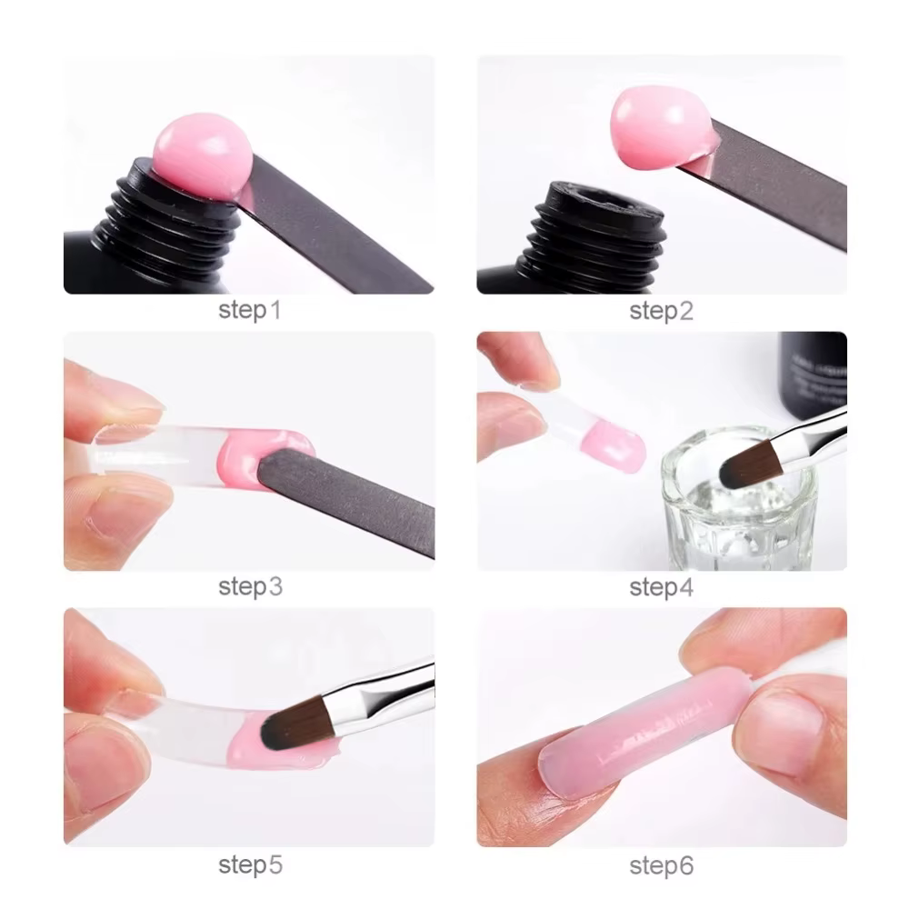 Pinceau à ongles à dégradé de couleurs