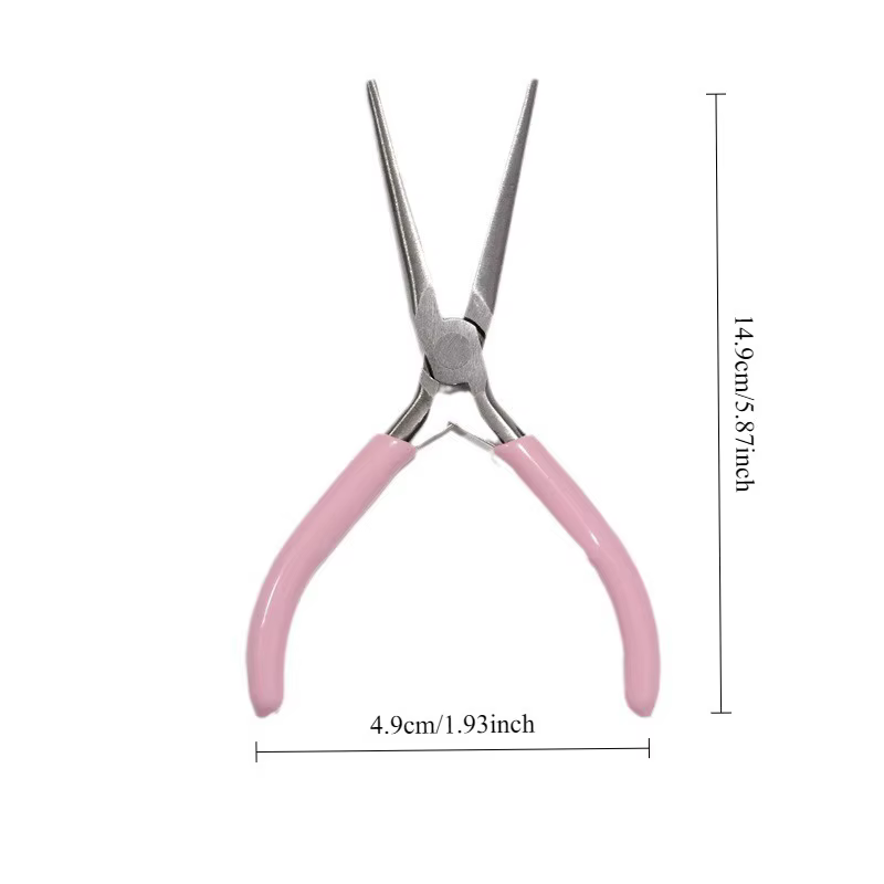 Pince à ongles rose à long bec