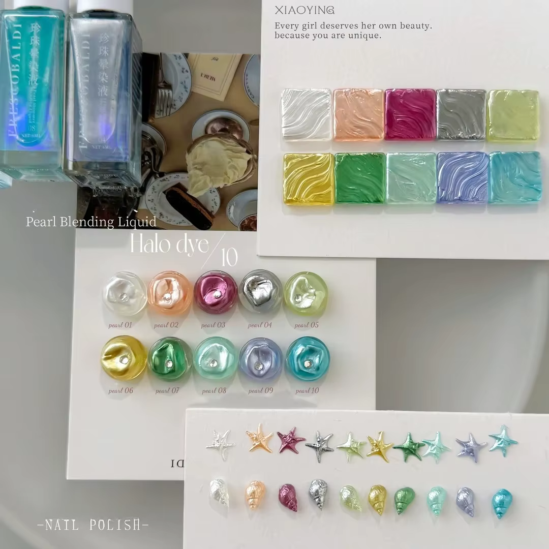 Vernis à ongles gel effet fleurs d'été