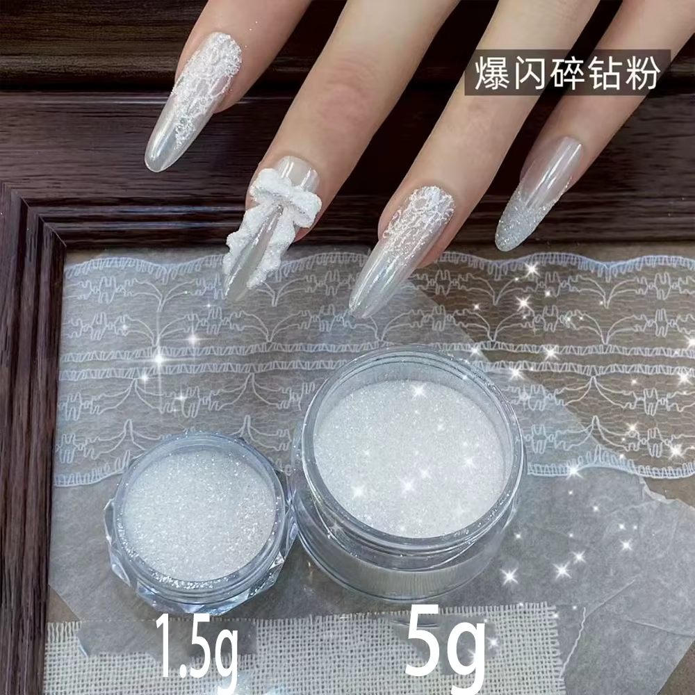 Poudre de sucre pour ongles