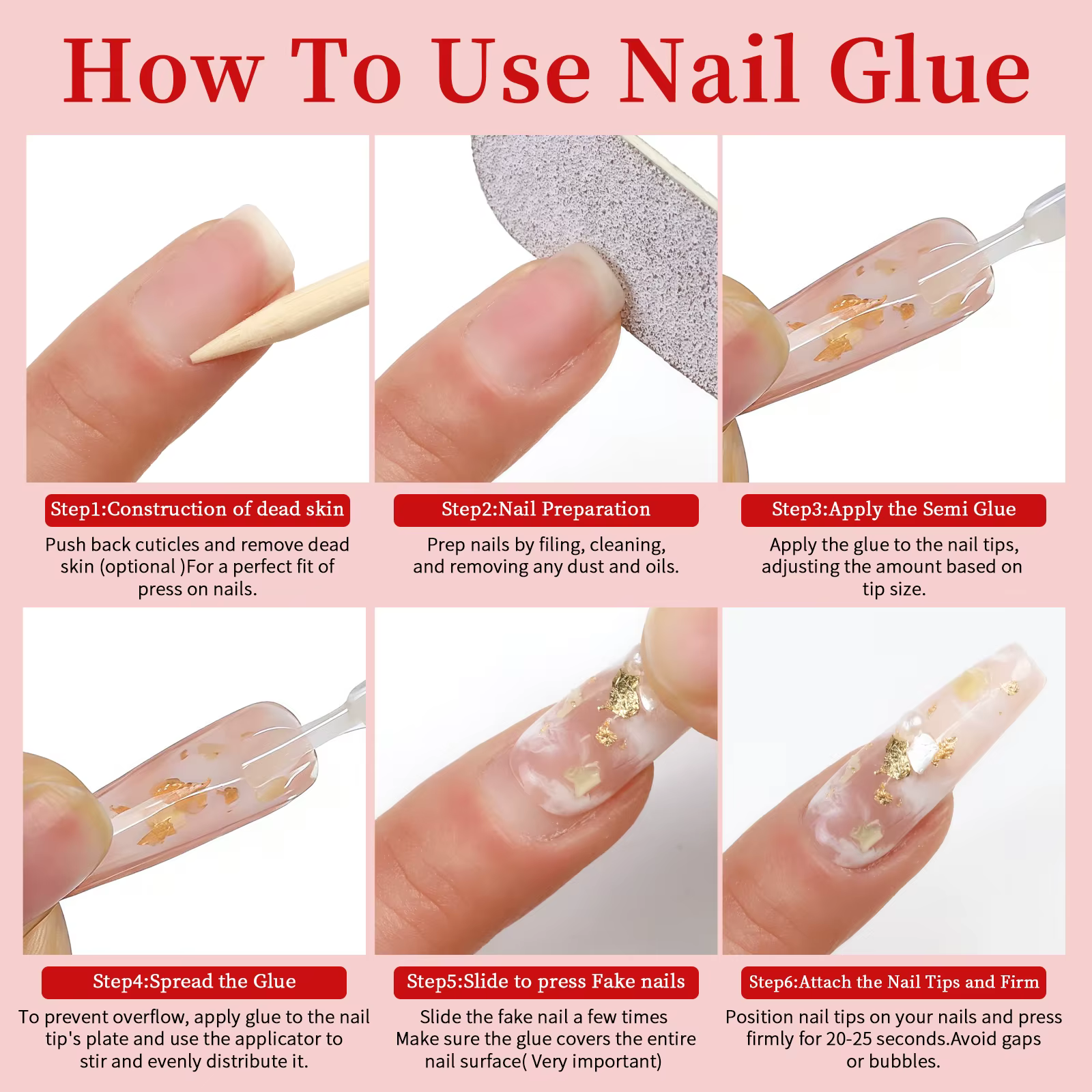 Colle à ongles 7g à appliquer au pinceau