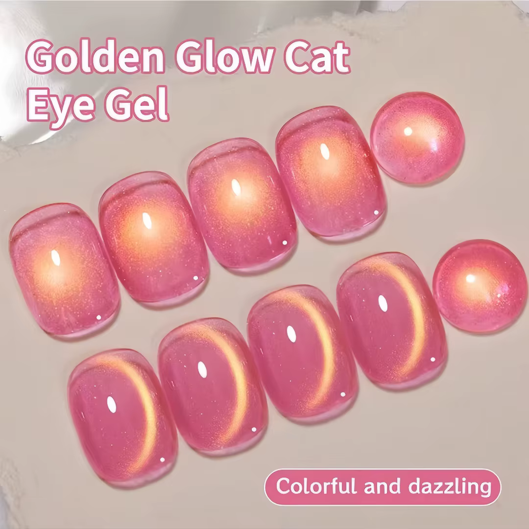 XEIJAYI 10Ml Gel pour ongles oeil de chat Gel magnétique-Gel LED UV holographique réfléchissant utilisé pour les Salons