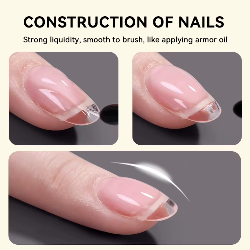 UR SUGAR 15ml Gel de renfort 9 en 1 Gel fort multifonctionnel Gel renforcé Semi Permanent UV Soak Off Gel d'art des ongles