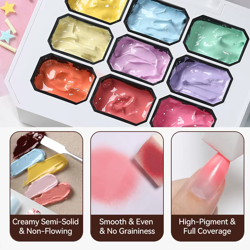 UR SUGAR 9 couleurs 4 en 1 Pat peinture Gel Y2K dégradé Blush couleur Semi Permanent tremper UV & LED Gel Nail Art création Salon DI