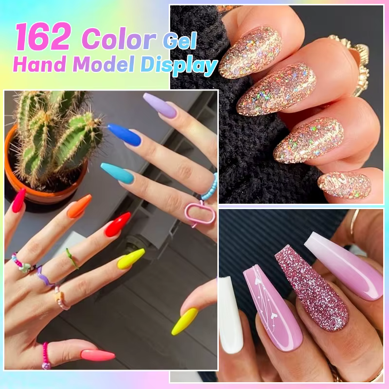 4 pièces/ensemble quatre LILY Orange nu violet Gel vernis à ongles Halloween