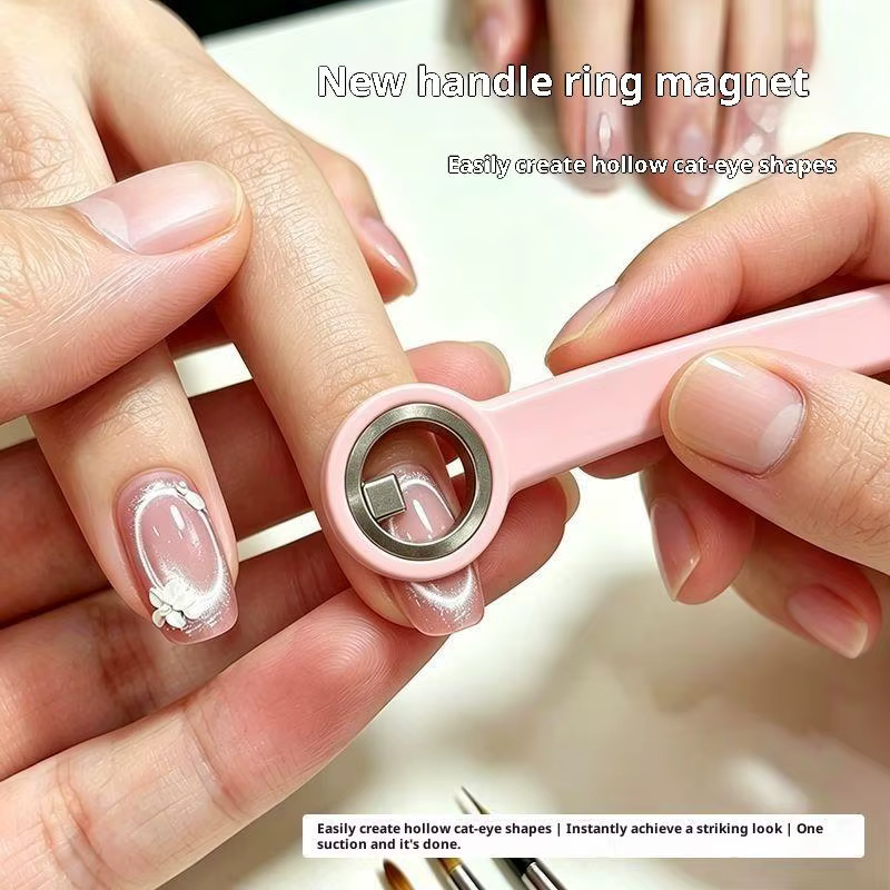 Bâtonnet magnétique pour nail art œil de chat français avec poignée