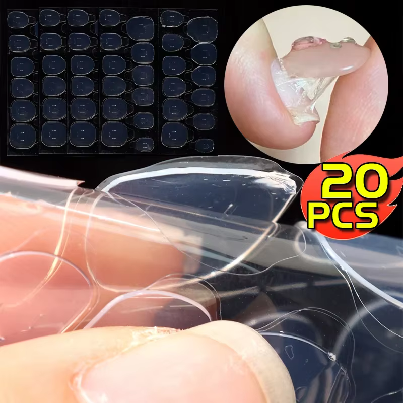 Autocollant de colle à ongles en gelée UV