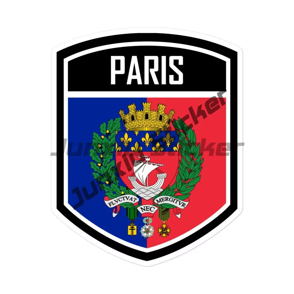 Autocollant blason France Feel Stripe Racing, insigne Paris, tour Eiffel, Notre Dame, décalcomanie extérieure, accessoires de décoration