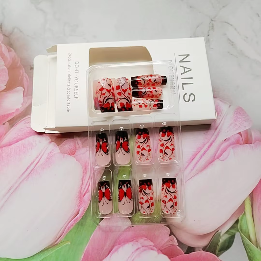 Faux ongles à presser de taille moyenne