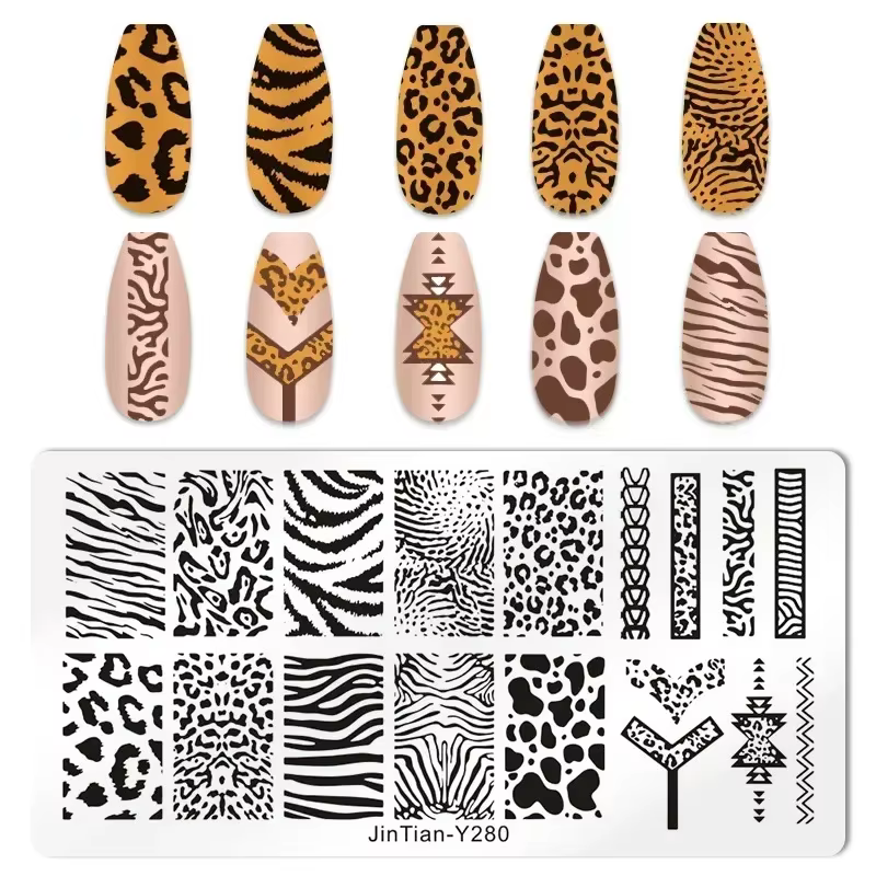 Plaques d'estampage pour ongles