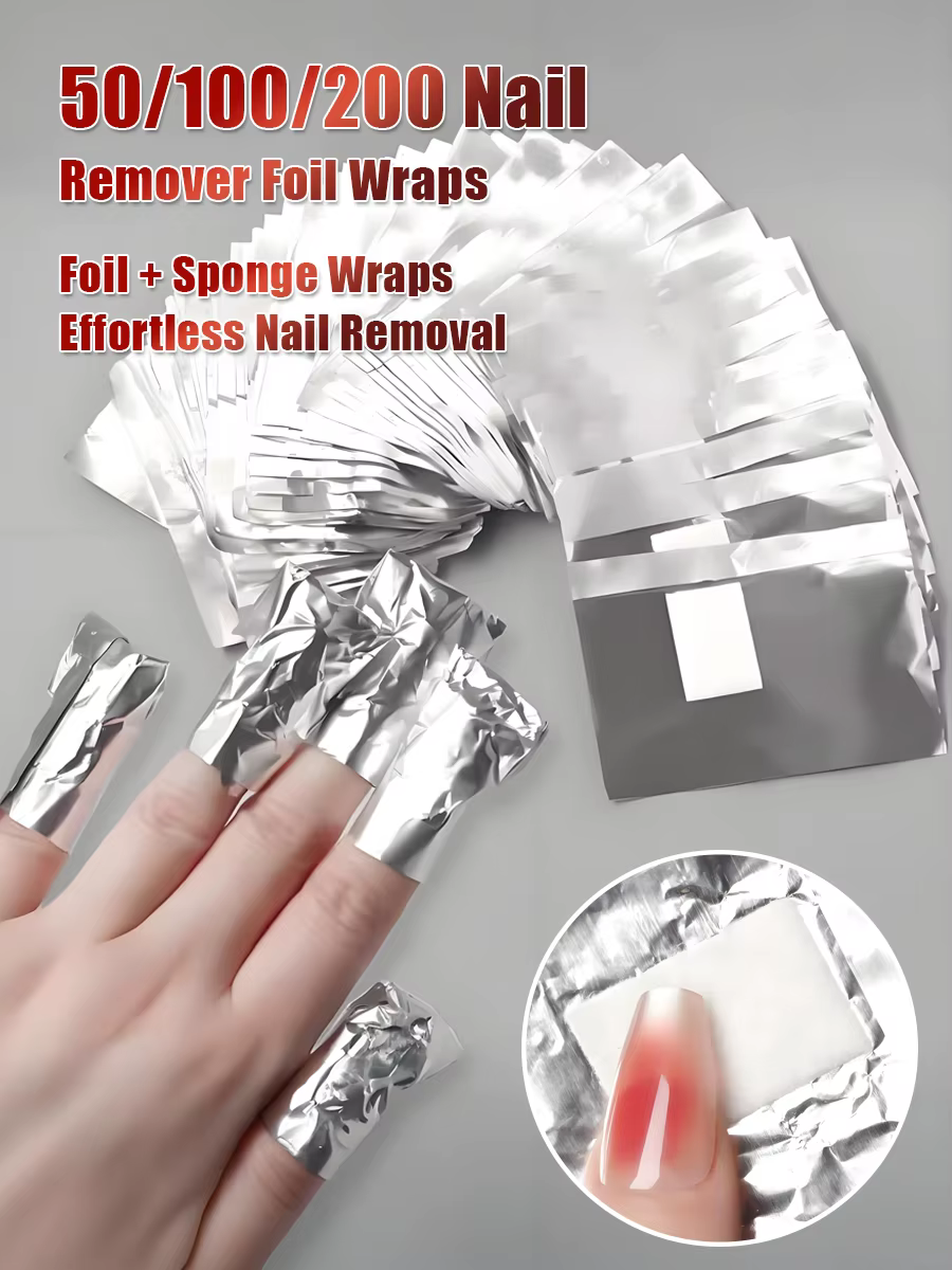 Feuilles de protection pour ongles avec tampon de coton